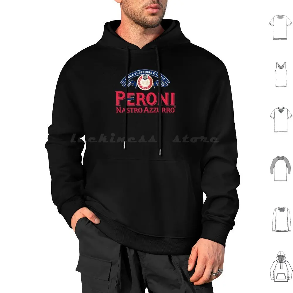 Peroni Nastro Azzurro-Italy Hoodie cotton Long Sleeve Uk United Kingdom Brewdog Dog Beer Germany German Hops Brew