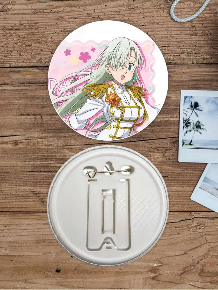 Elizabeth Liones juego Anime personaje insignia broche ancla periféricos Pin DIY accesorios regalo para niños moda 75mm ropa