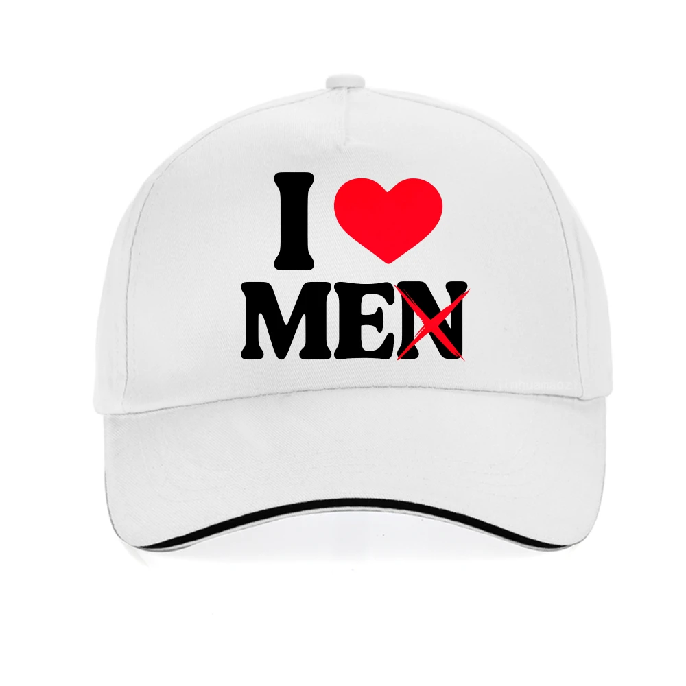 

I Love Me Not Men baseball cap Funny Red Love Heart Men Harajuku caps Summer Fashion Casual Adjustable Breathable snapback hat