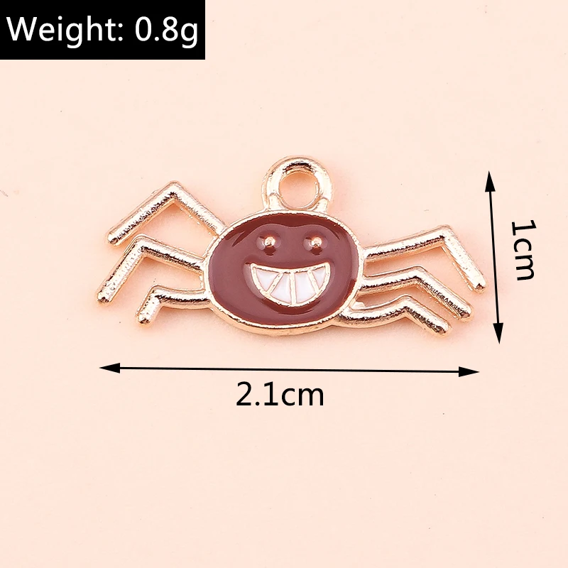 10 teile/los Mix Emaille Halloween Geist Kürbis Fledermaus Charms Anhänger für Schmuck Machen Frauen Mode Ohrringe Halsketten Handwerk Geschenk – Detail 24
