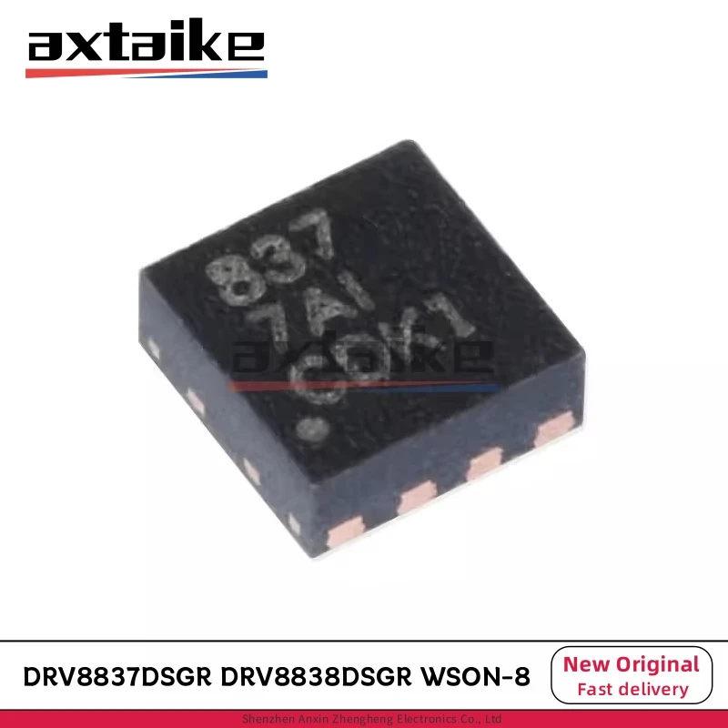 

10PCS DRV8837DSGR DRV8838DSGR WSON-8 837 838 SMD DRV8837 DRV8838 DRV8837DSGT DRV8838DSGT Low-Voltage H-Bridge Driver IC