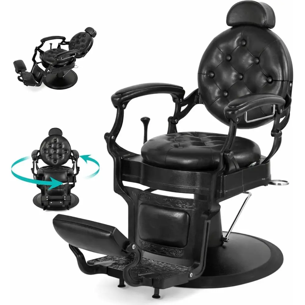 

Sturdy Salon Equipment: Heavy-Duty Barber Chair for Beauty and Spa Services