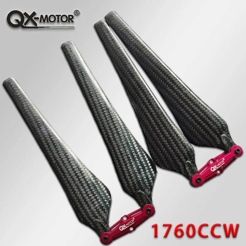 Hélice plegable de bajo ruido QX-MOTOR, Kit de multicóptero de bajo ruido para dji pro zd600 zd650 s800 s900, 1552, 1760