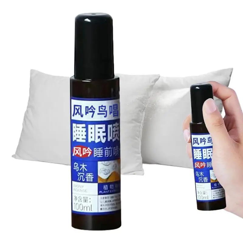 Calming Pillow Spray 100ml Pillow Sleep Mist with Natural Lavender Essential Oil Multifunctional Use Fall Asleep Fast Spray Safe