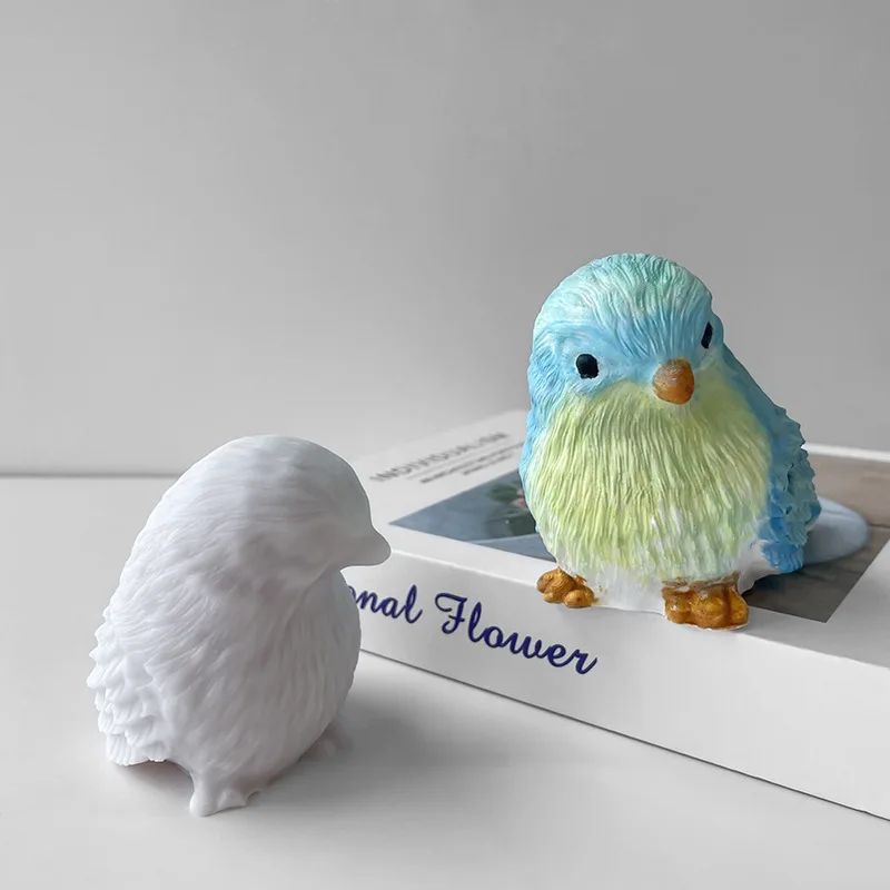 3D Bird Silicone Mold Parrot Mynah Animal Scented Candle Mold DIY Handmade Candle Plaster Mold