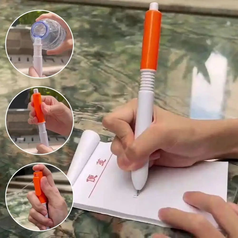 1/2/4Pcs Back to School Gift 2 in 1 Funny Prank Toy Pen with Water Spray Function Stress-Relieving Interaction Kids Ball Pen