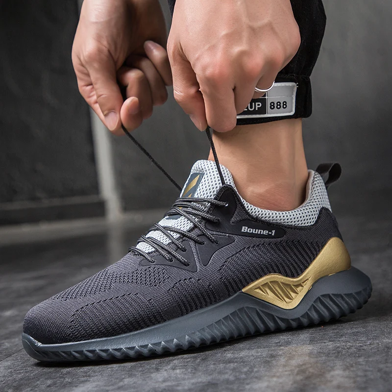 

Men's Casual Sports Shoes Shock Absorption Heightening Label Removal Breathable Running Shoes Comfortable All-Season Sneakers