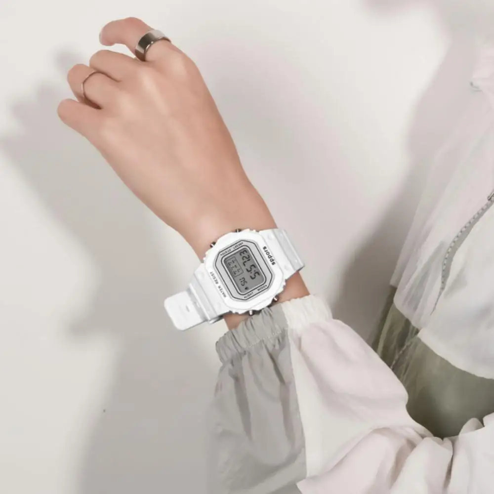 Sports Watch Unisex Design Functional Trendy Watch Electronic Watch Hot Item Waterproof Watch Night Light Function Eye-catching