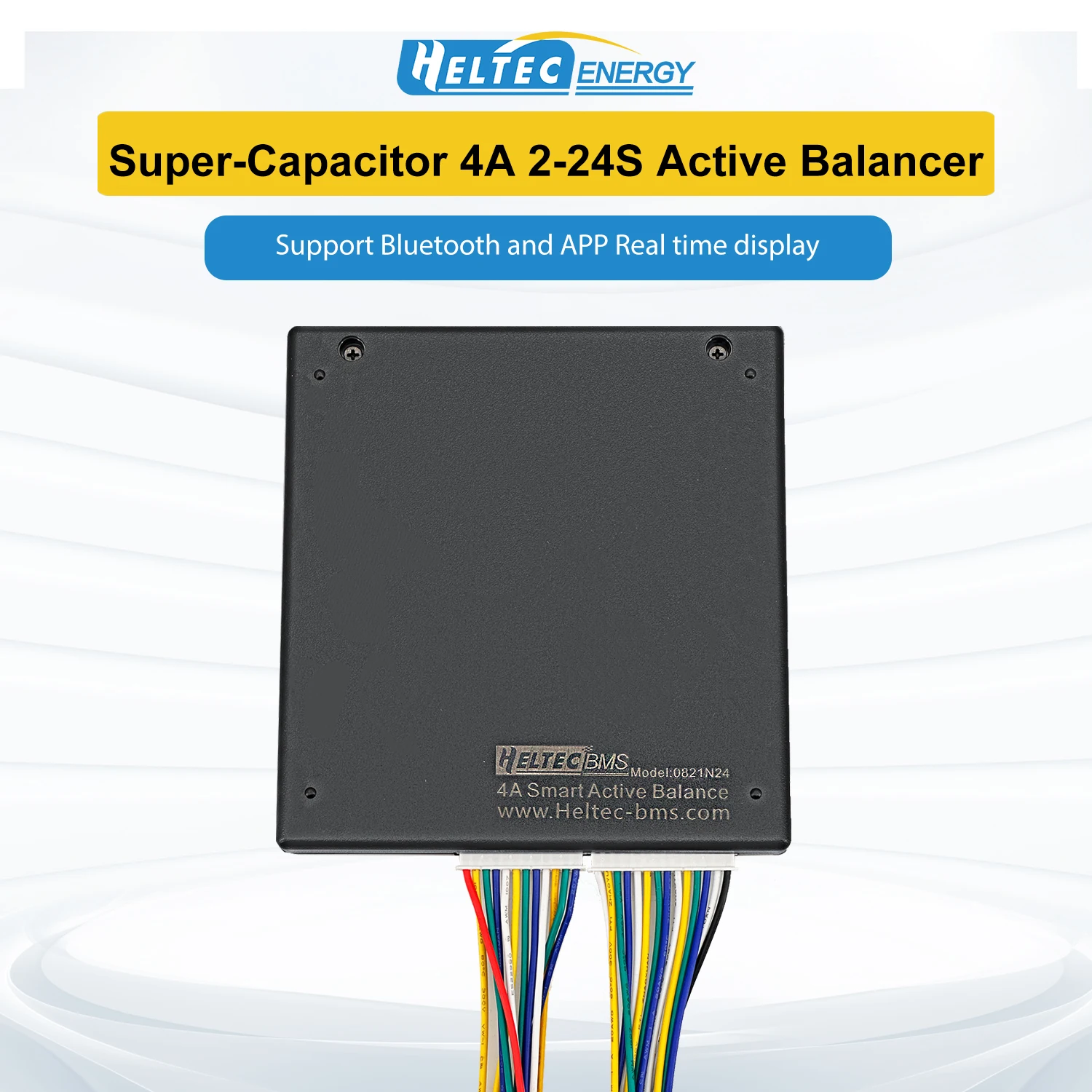 

Heltecbms 2S-24S 4A Smart Active Balancer Lifepo4/Lipo/LTO Battery Equalization With APP Energy conversion equilibrium