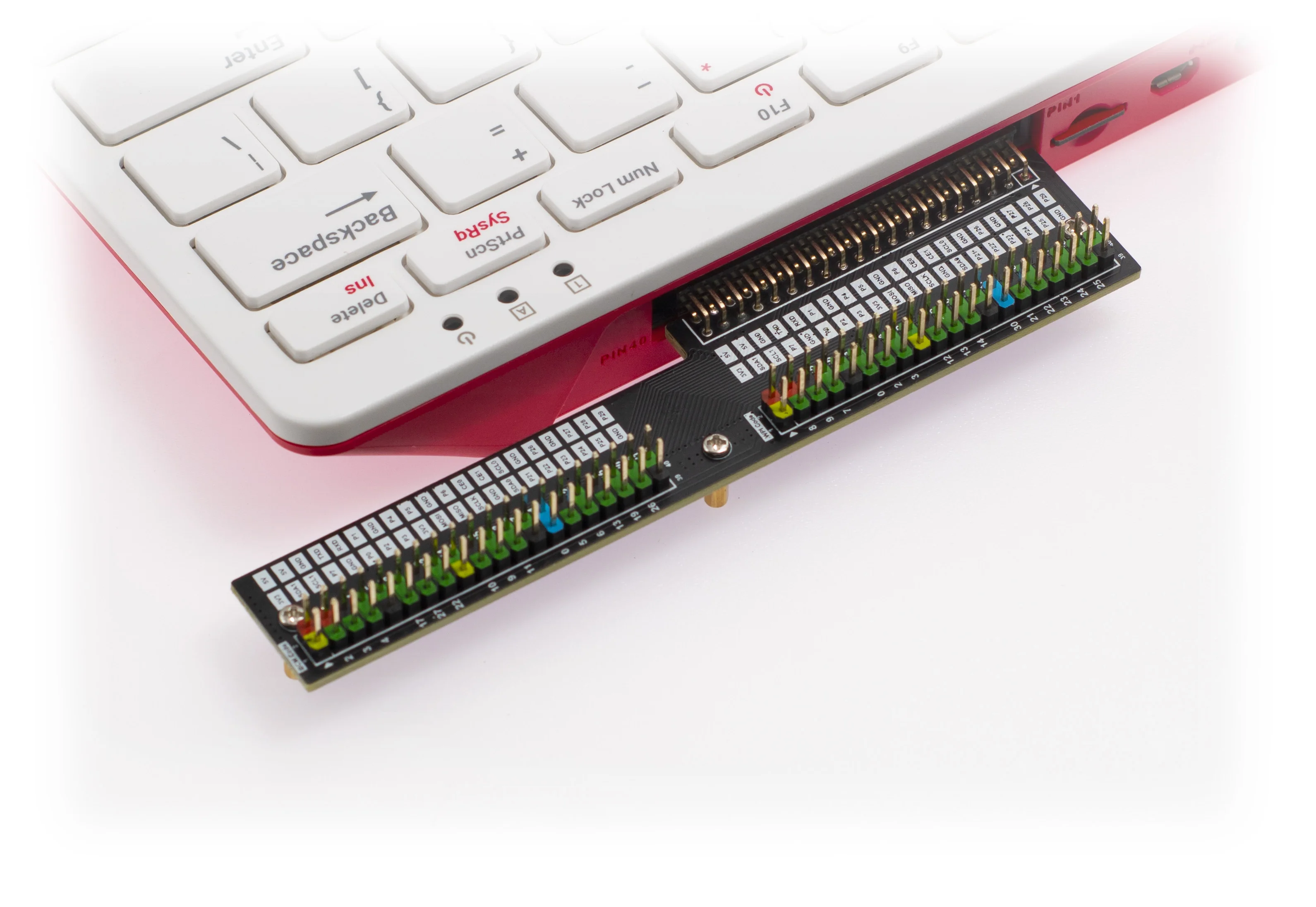 Raspberry Pi 400 GPIO Header Expansion Adapter, with Color-Coded Header,Easy Connect to Your Pi400