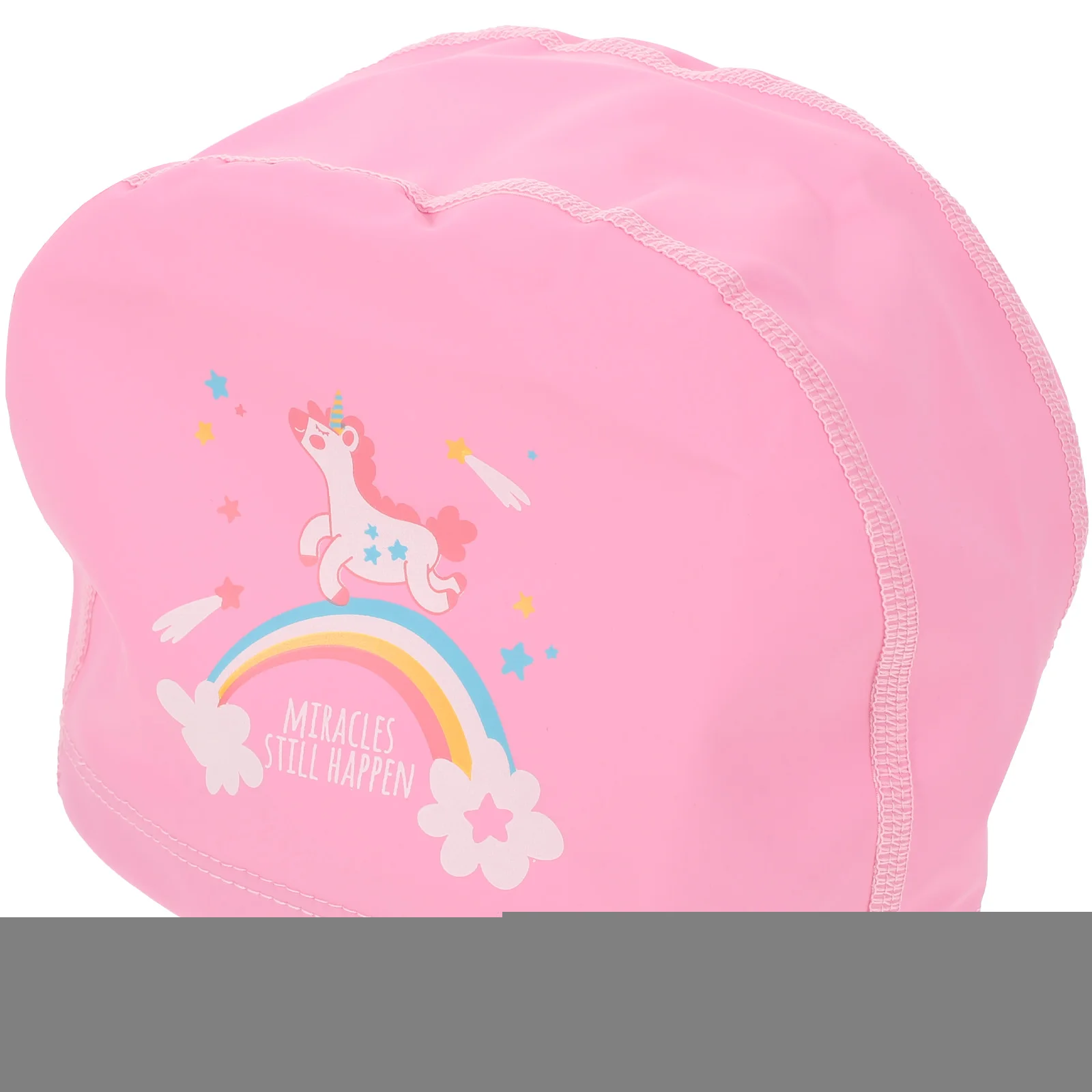 Swim Hat Kids Ear Cover Unicorn Cap Swimming Caps for Bathing Elastic Girls Long Hair