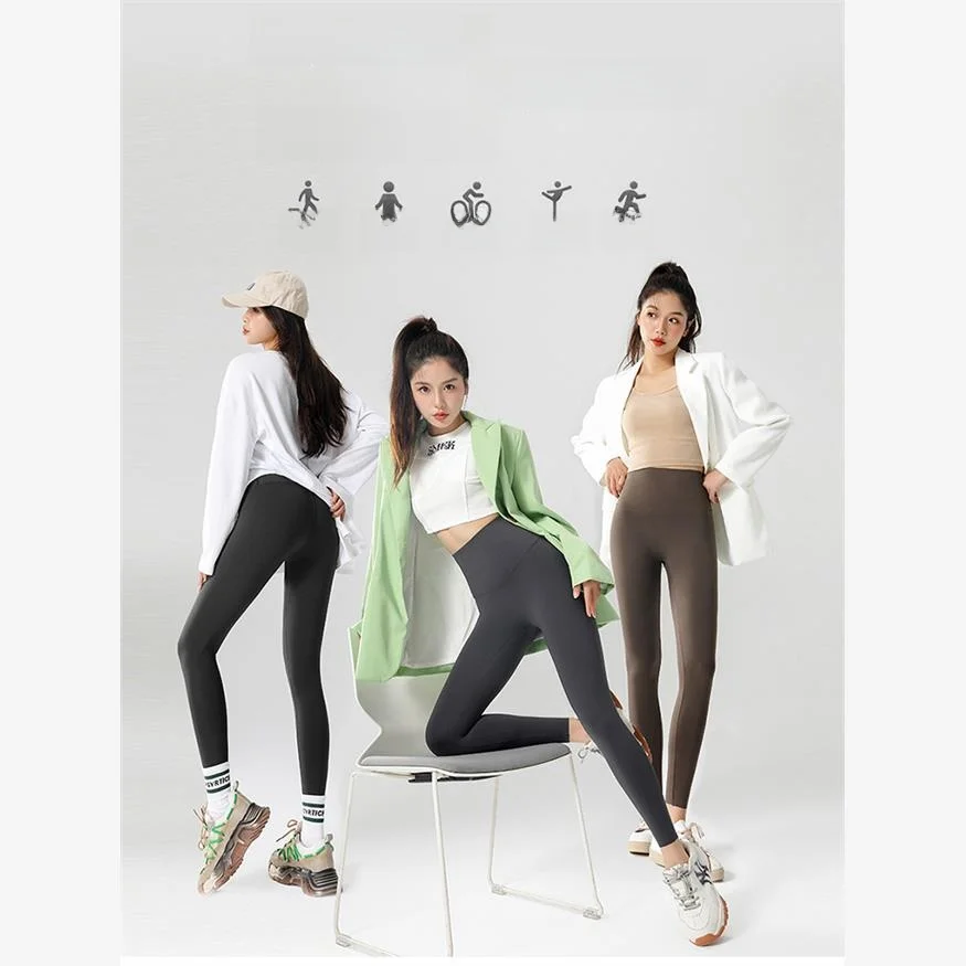 Calças de arca de veludo feminino jaet thiened yoga bot salto alto outono inverno calças de algodão quente nova 2025 sle camada base