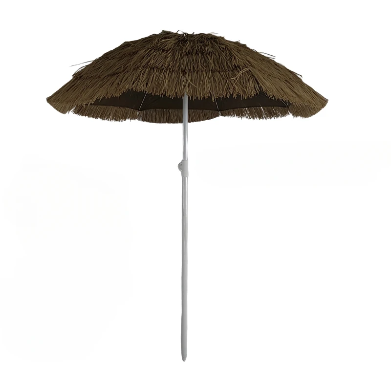 Flame retardant waterproof and fireproof simulated straw umbrella