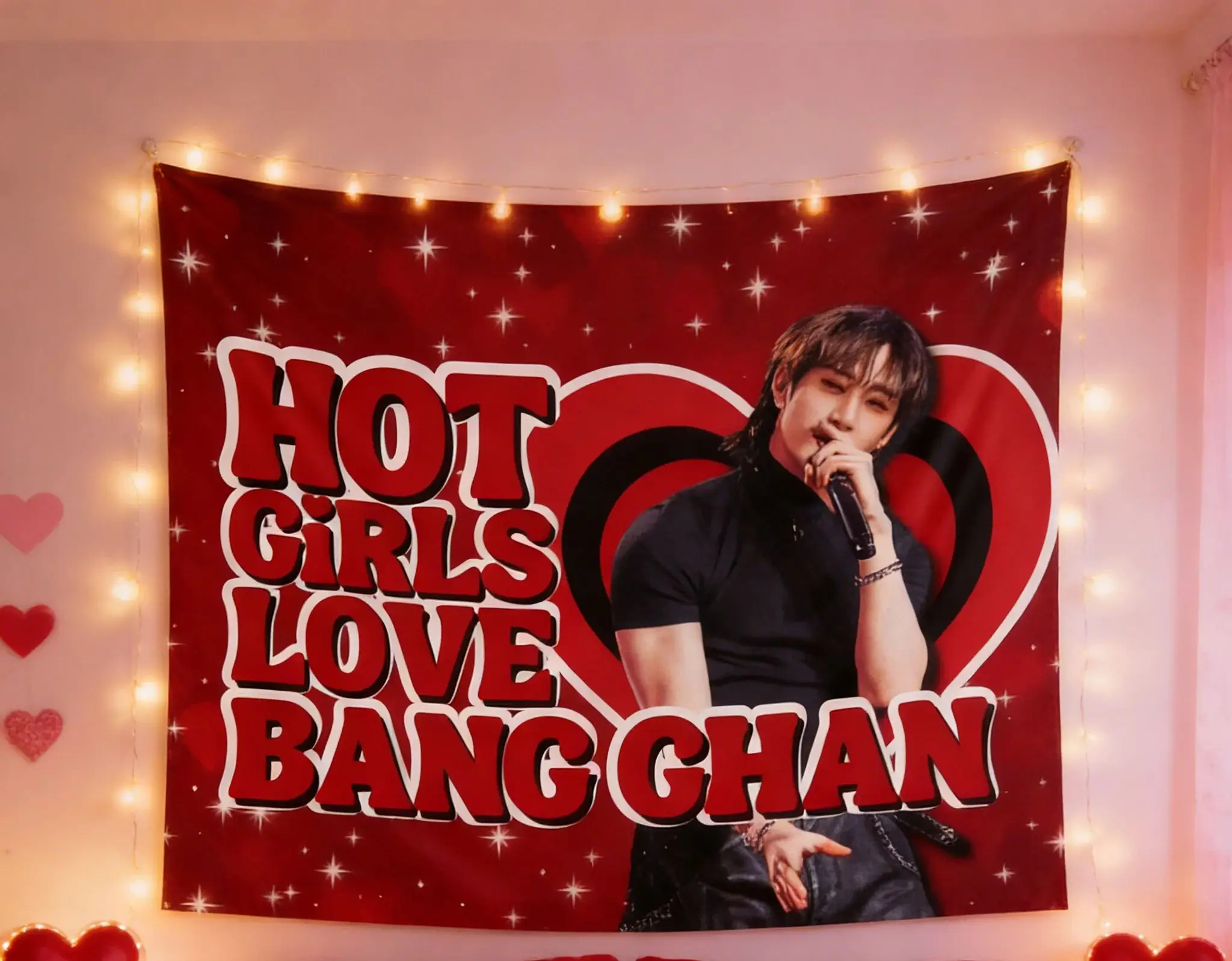 1 Stück Kühnes K-Pop-Star Wandteppich, 2D Polyester Wandbehang für Schlafzimmer & Wohnzimmer, Hot Girls Ästhetische Dekoration, Einzigartiges Geschenk für Fans
