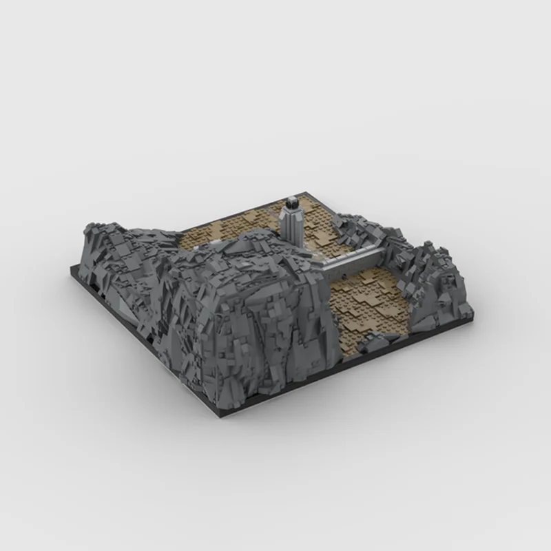 Bâtiment modulaire de 3127 pièces, modèle à microéchelle profonde du Helm de Hobbitss et des anneaux, idéal pour l'affichage et la collection