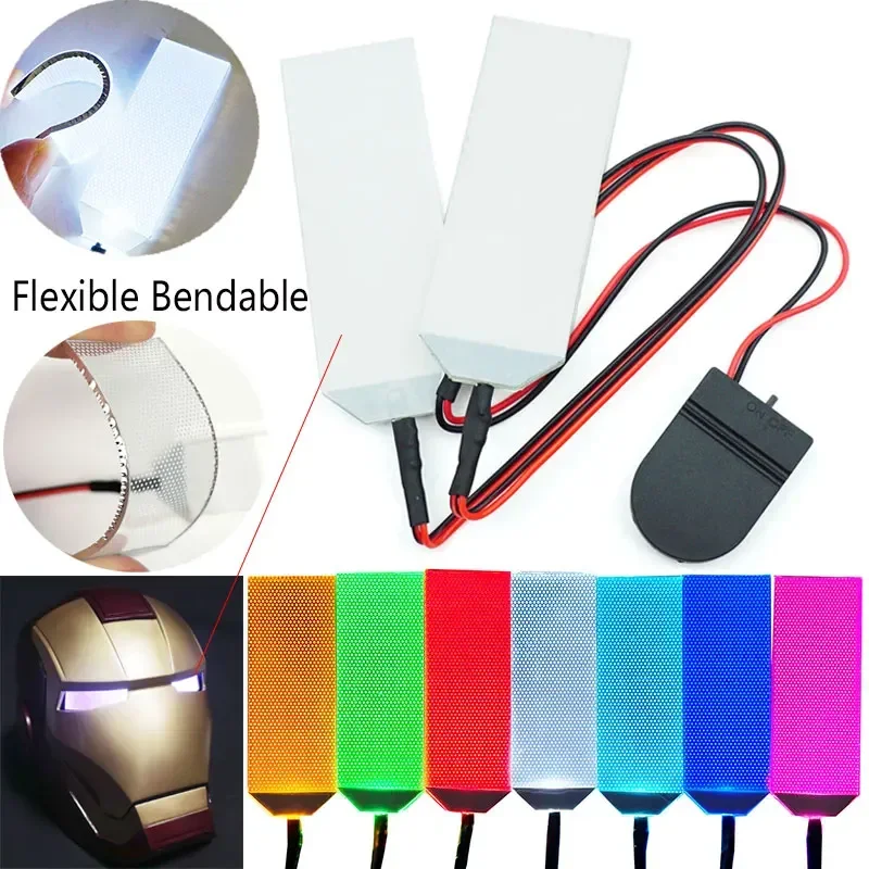 

Cosplay Flexible Eyes Light Kits for Halloween Iron Man Helmet Mask Bendable Light Eye Accessories DIY Props Can Cropped New