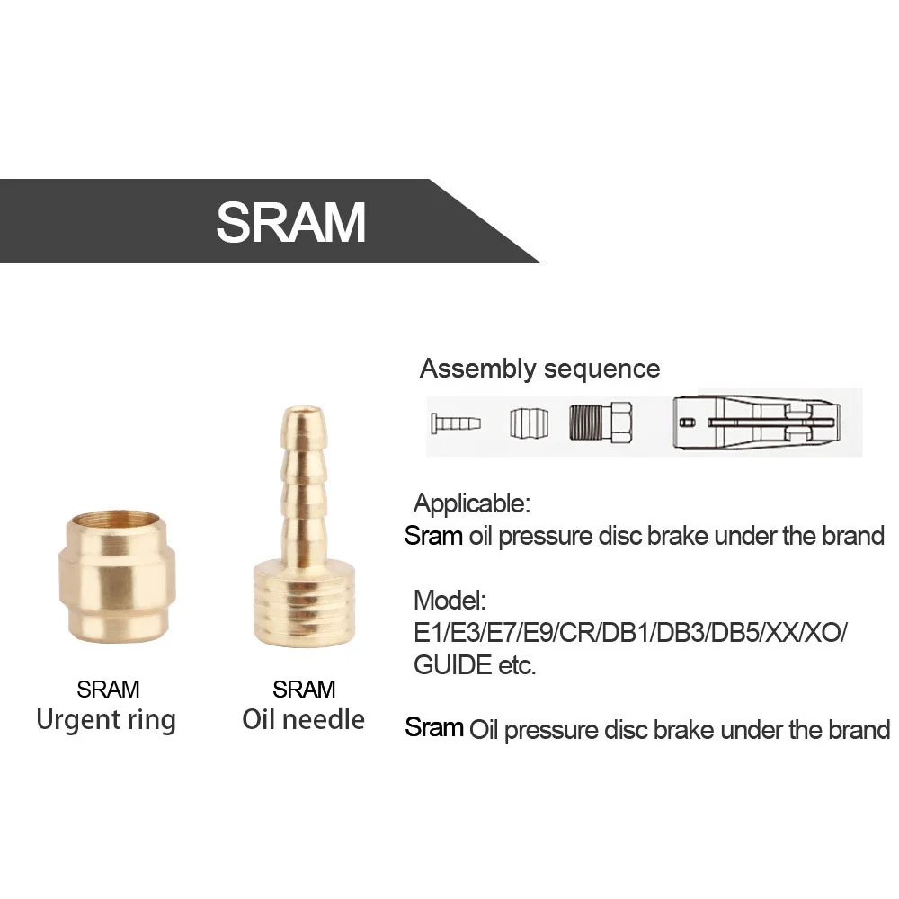 GOLDIX 20/50Pcs Bicycle Hydraulic Disc Brake Oil Pin Needle Olive Connect Insert for BH90 BH59 SRAM MAGURA Brake Oil Pipe Joint