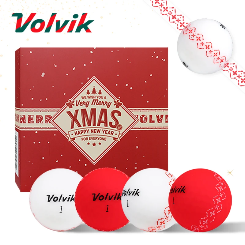 Volvik Golf Ball Gift Set Christmas Edition Vivid 360 3 Pieces