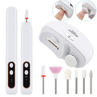 Automatic Electric Nail Clippers 5 In 1 Nail Polish Drill Machine Portable Nail Drill Kit Nail Art Exfoliating Polishing Tool