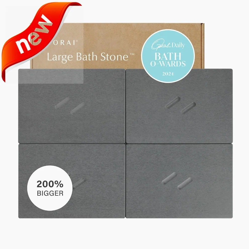 

Large Customizable Non-Slip Bath Mat for Bathroom - Quick-Drying, 22.3 x 31.6 x 0.6