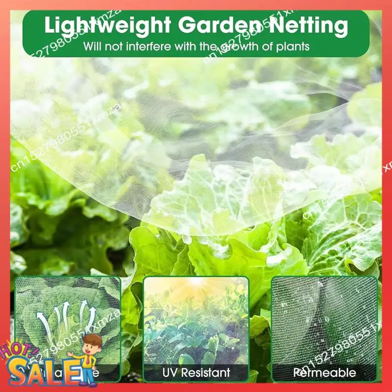 ABCL Plant Insect Network 60 Mesh Protective Covering Film For Fruits And Vegetables Flower Greenhouse Insect Bird Net Parts
