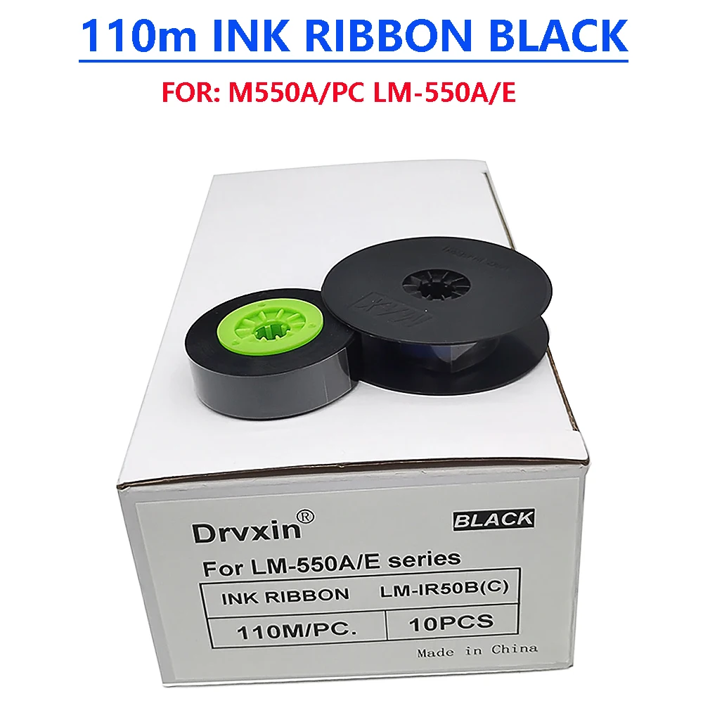 INK RIBBON Ink Cartridge LM-IR50B (C) BZ-500BK BLACK For Wire Marker Cable ID Printer M550A/PC LM-550A/E Tape Label Typewriter