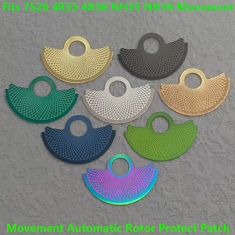 NH35 Movement Automatic Hammer Rotor Metal Patch Fit NH36 4R35 4R36 NH38 NH39 6R 7S NH35 Movement SKX007 Watch Repair Guard Part