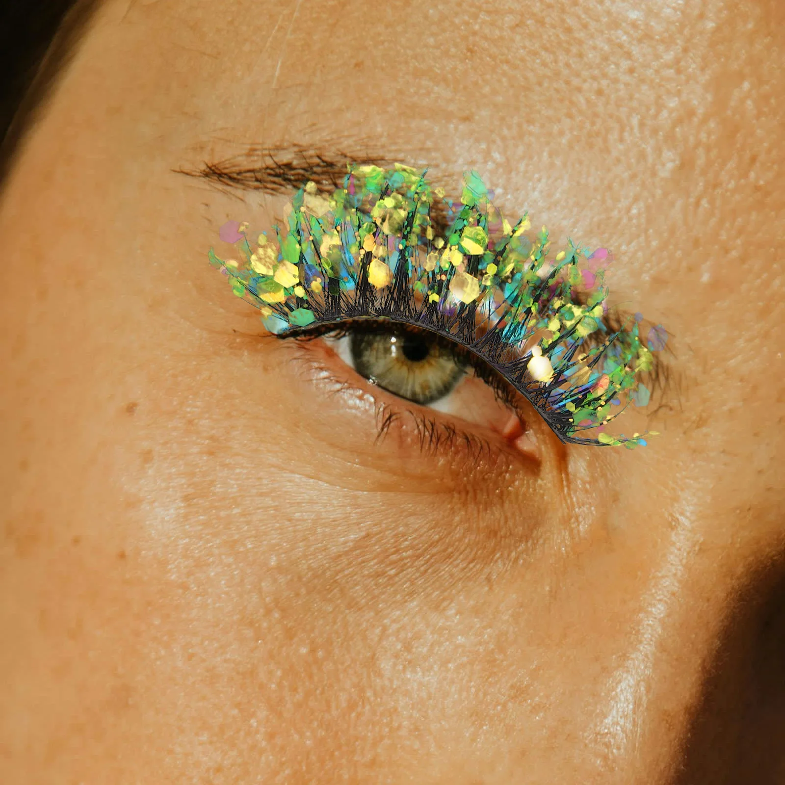 2 paires de faux cils 3D, accents scintillants, incrustés de strass, Volume dramatique pour Cosplay, Occasions spéciales de mariage