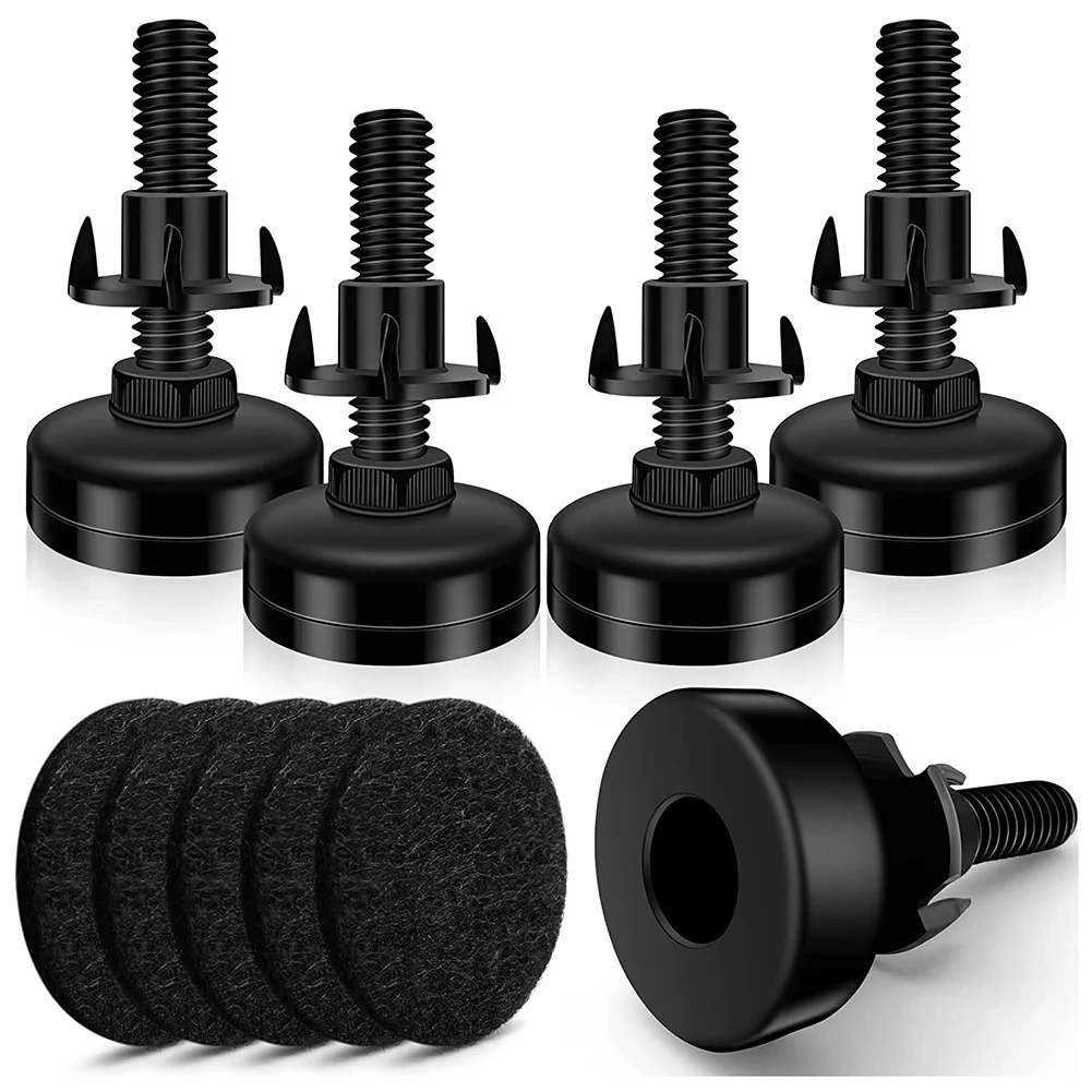 5 Set Adjustable Furniture Leveling Feet,Adjustable Leg Levelers for Cabinets Sofa Tables Chairs Raiser,with T- Nut Kit