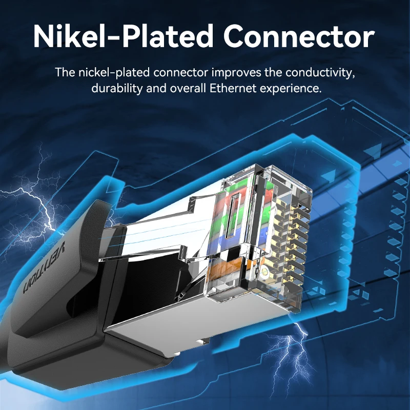 Vention Cat8 Kabel Ethernet RJ45 SSTP Patch Cable 40Gbps RJ 45 Lan Kabel do komputera Laptop Router Modem PC Cat7 Kabel Ethernet — zdjęcie produktu 6