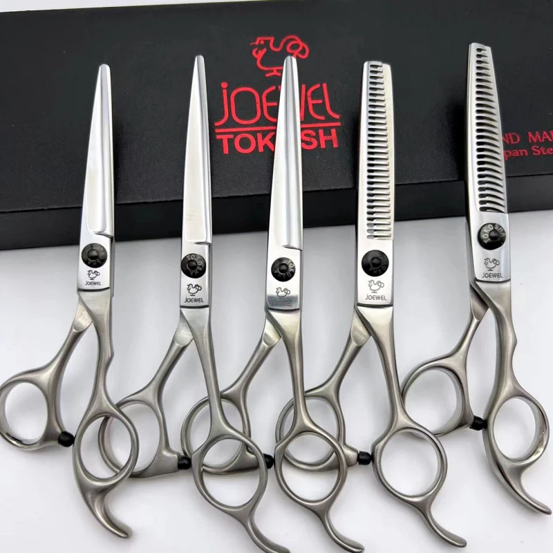 

JOEWEL-Professional Hairdressing Scissors, texturizing Shears, Hitachi 440C Steel, 5.5 6.0 6.5 7 Inches, Barber Tools