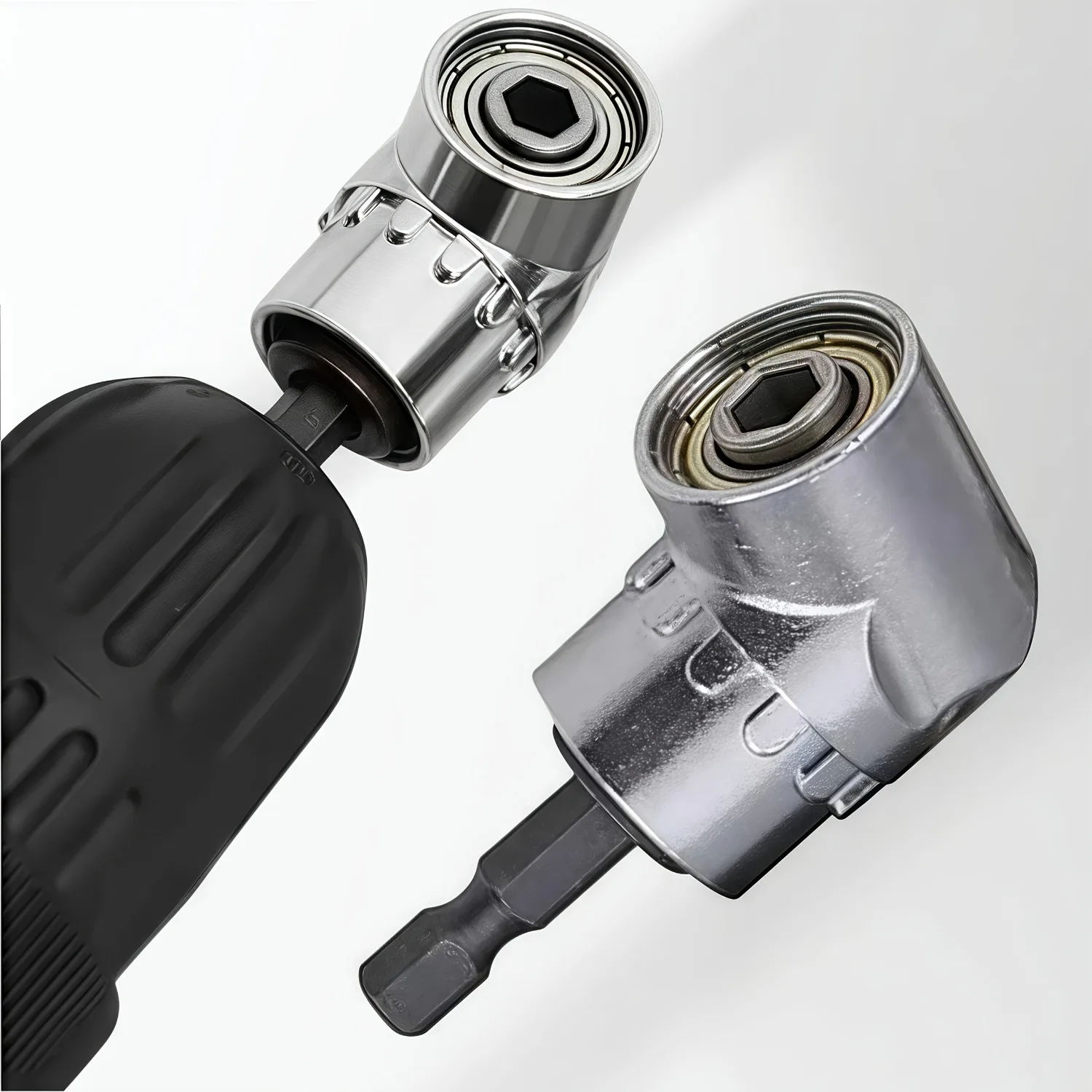 

105° Right-Angle Screwdriver Adapter, Heavy-Duty Drill Bit Accessory for Impact Drills