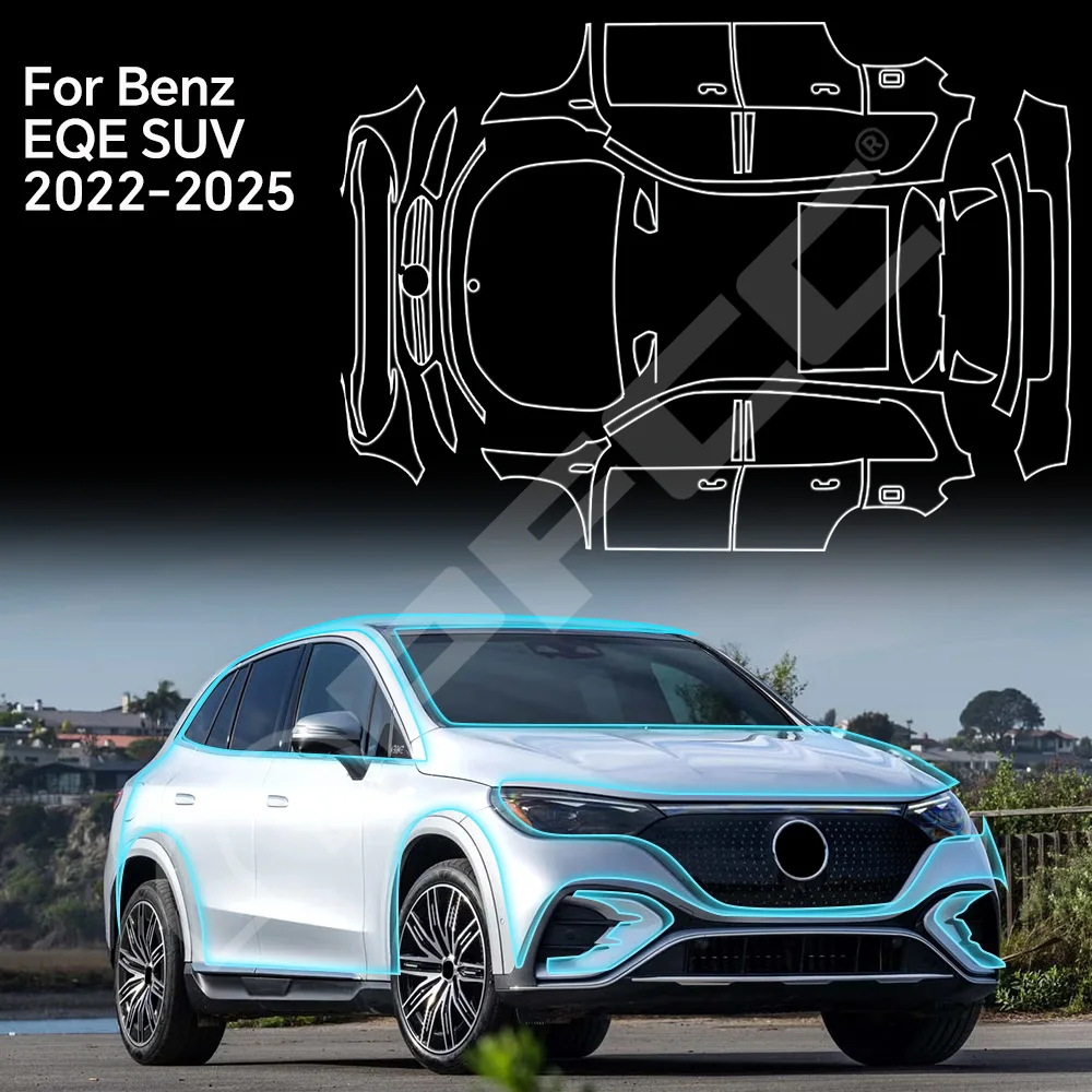 

9MIL TPU Paint Protection Film Pre-cut PPF Car Body Anti-Scratch Kit Clear Bra For EV SUV 2022-2024