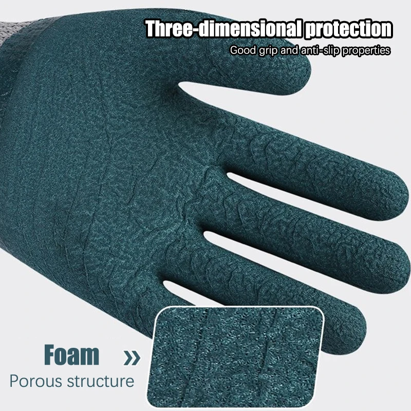 

Winter Thickened And Velveted Tire Rubber Wear-resistant Anti-slip Construction Site Labor Protection Gloves Construction Gloves