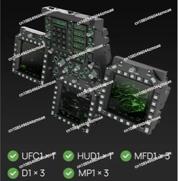 Yisheng F18 UFC MIP Dashboard Suit Simulation Flight Panel MfD DDI DCS HUD
