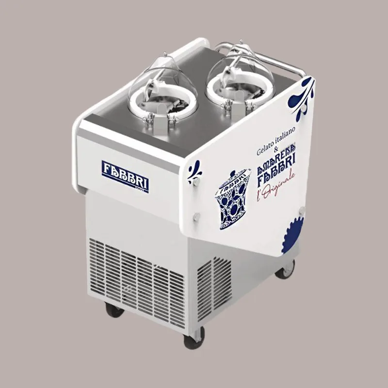 

Miles DC Gelato Cart V2 Mobile Automatic Batch Maker For Hard Ice Cream FABBRI Promotional Products 1000 Euros Fruit Raw