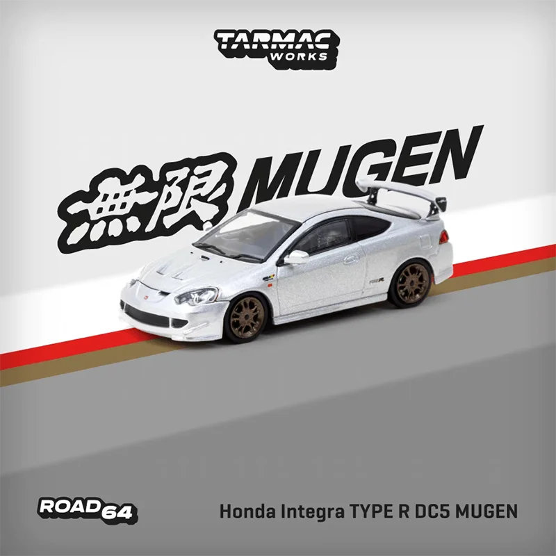 Tarmac Works 1:64 TYPE R DC5 MUGEN silver alloy CAR model