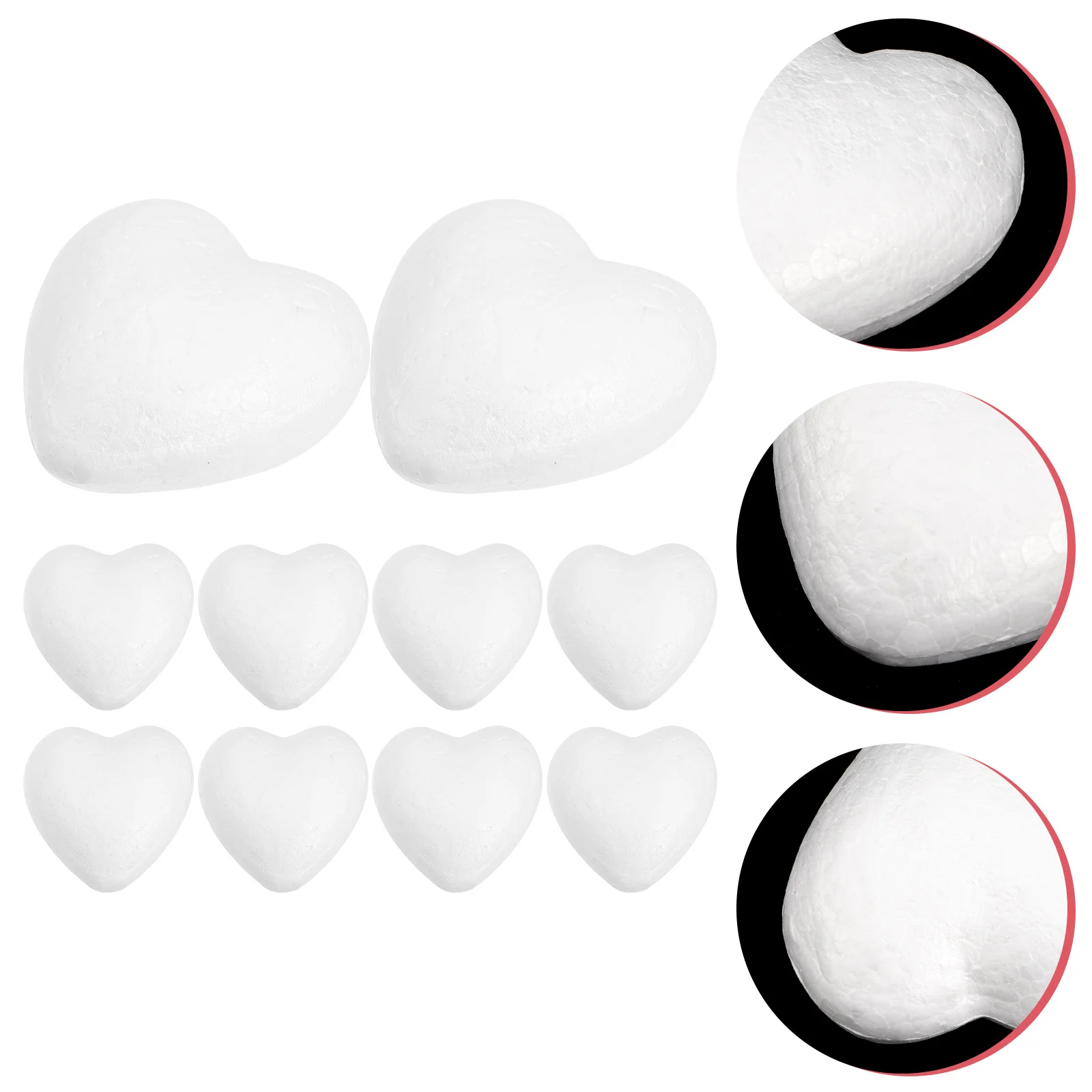 

12Pcs Foam Heart Craft Shapes Perfect Wedding Valentine Decorations Flower Arrangements DIY Craft Foam Hearts Modeling Heart
