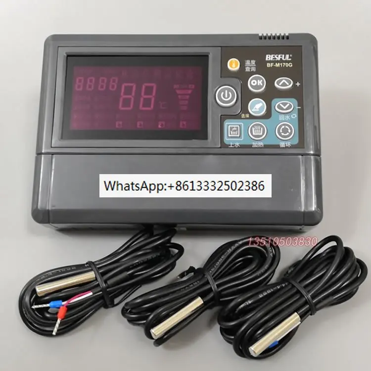 

Electric box, hot water tank, hot water return, water supply, solar heating, water temperature and level controller BF-M170G