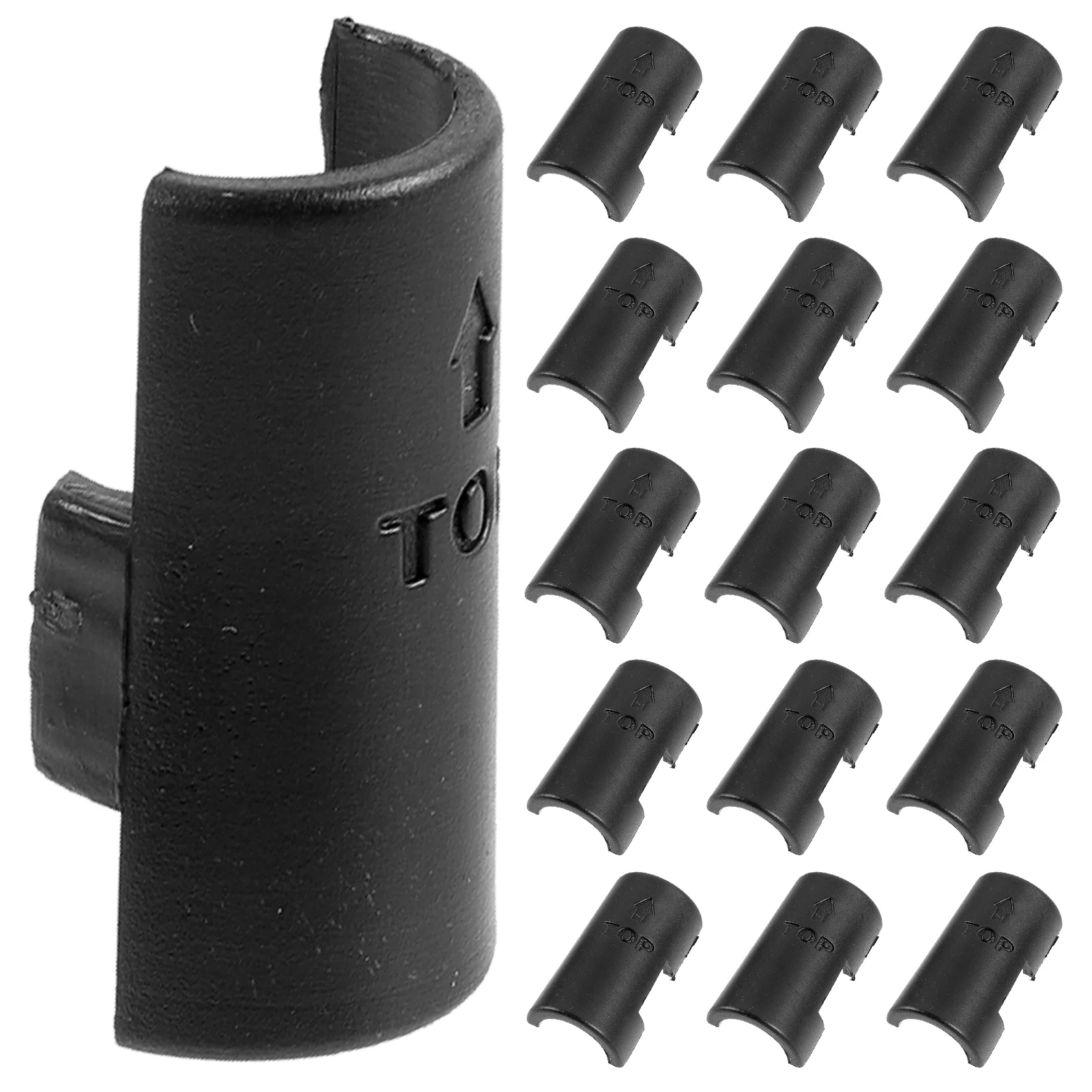 

24pcs Shelf Locking Clips Wire Shelving Clip Replacement Parts for 13mm Poles Easy Install Stable NonTilt Plastic