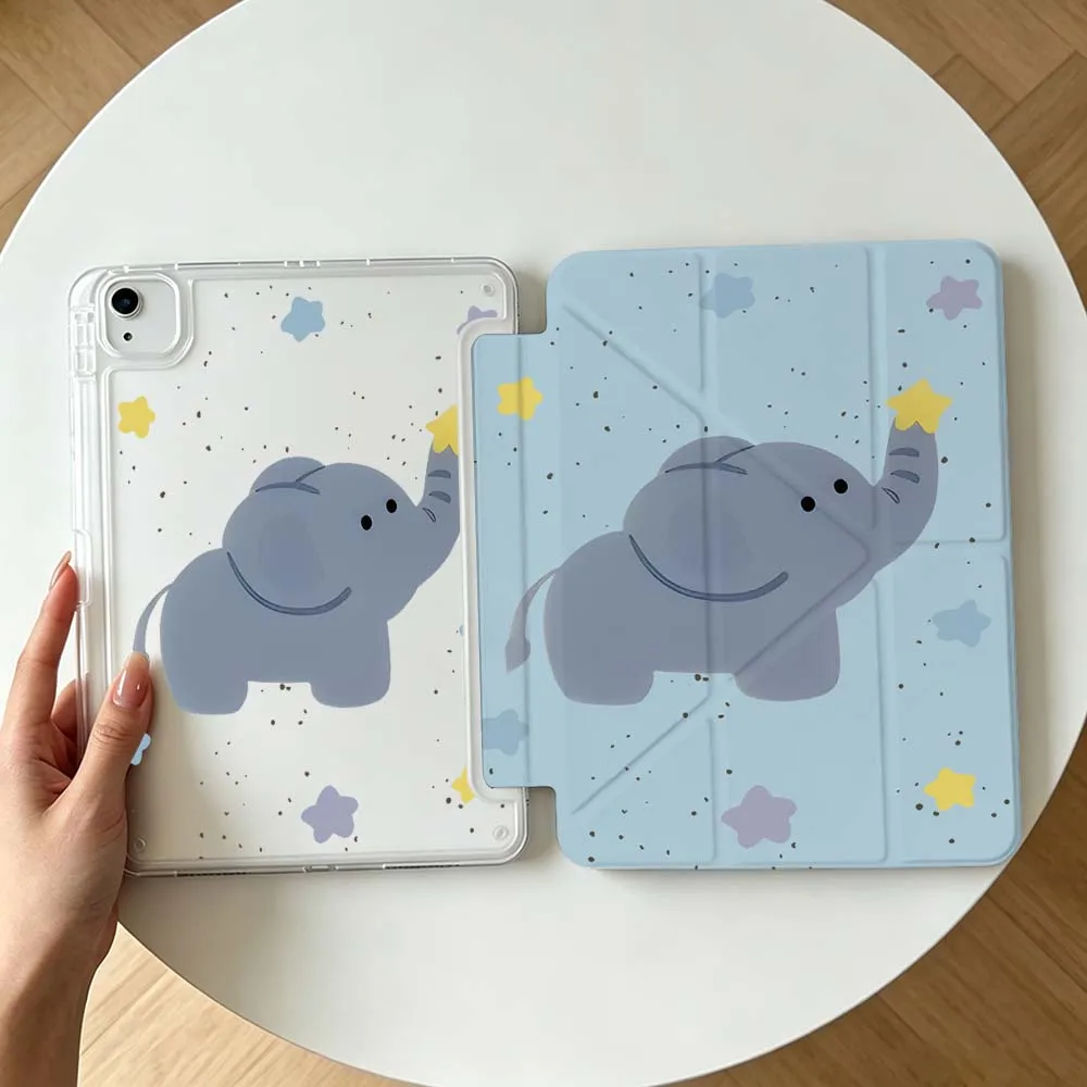 

Cartoon Cute Elephant For Apple iPad Air A16 4 5 11th 10th 7th 11 12.9 13 10.5 inch Gen 3Y Tablet Case Soft
