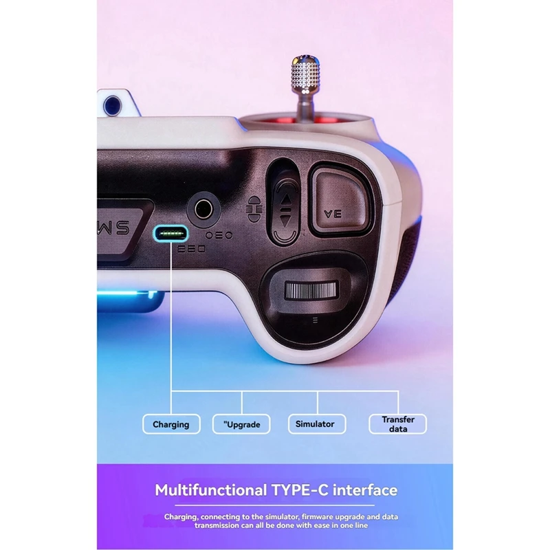 Super Sale V12 CNC MAX FPV RC Transmitter STM32 H7 Dual-Frequency 2.4G 1W ELRS LR1121 EdgeTX 2.4inch Color Screen for Drone A
