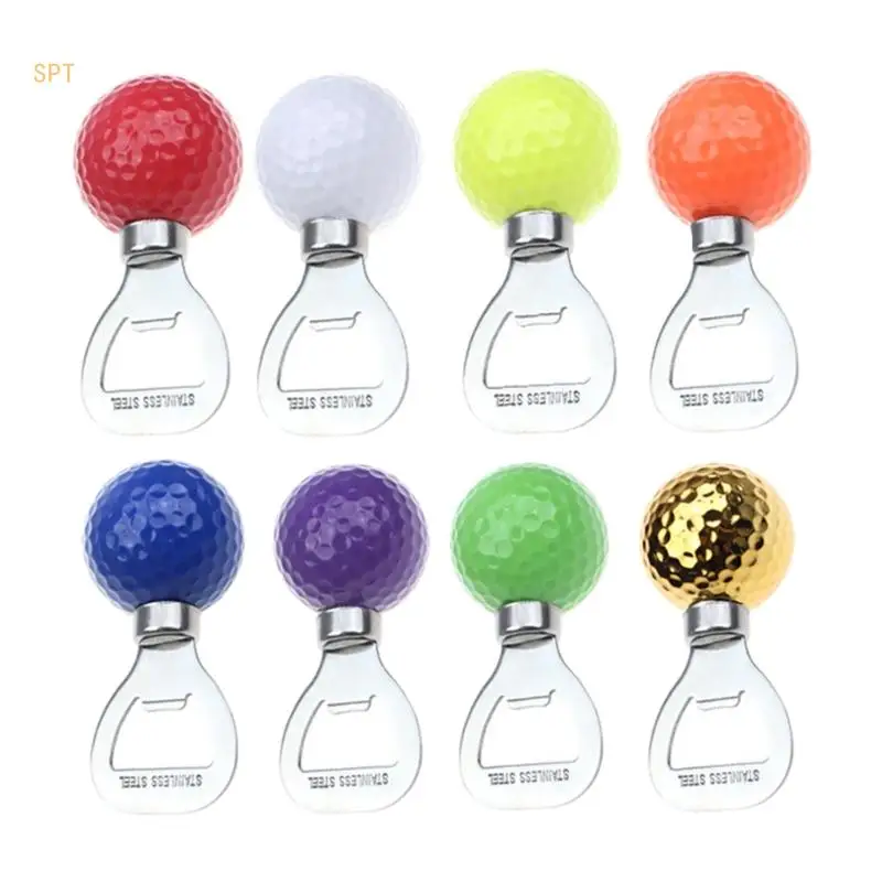 Golf Ball Shaped Bottle Opener Beer Bottle Opener Funny Gift for Men Women Novelty Item for Golf Lover Beer Enthusiasts 714F