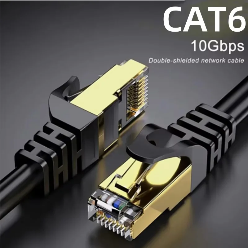 Rj45 Cat 6 Ethernet Cable Flat Cat8 Network Cable LAN Internet 40Gbps 1000Mhz For Router Ps4 PC Laptop 1m - 5m 10m 15m 20m 30m