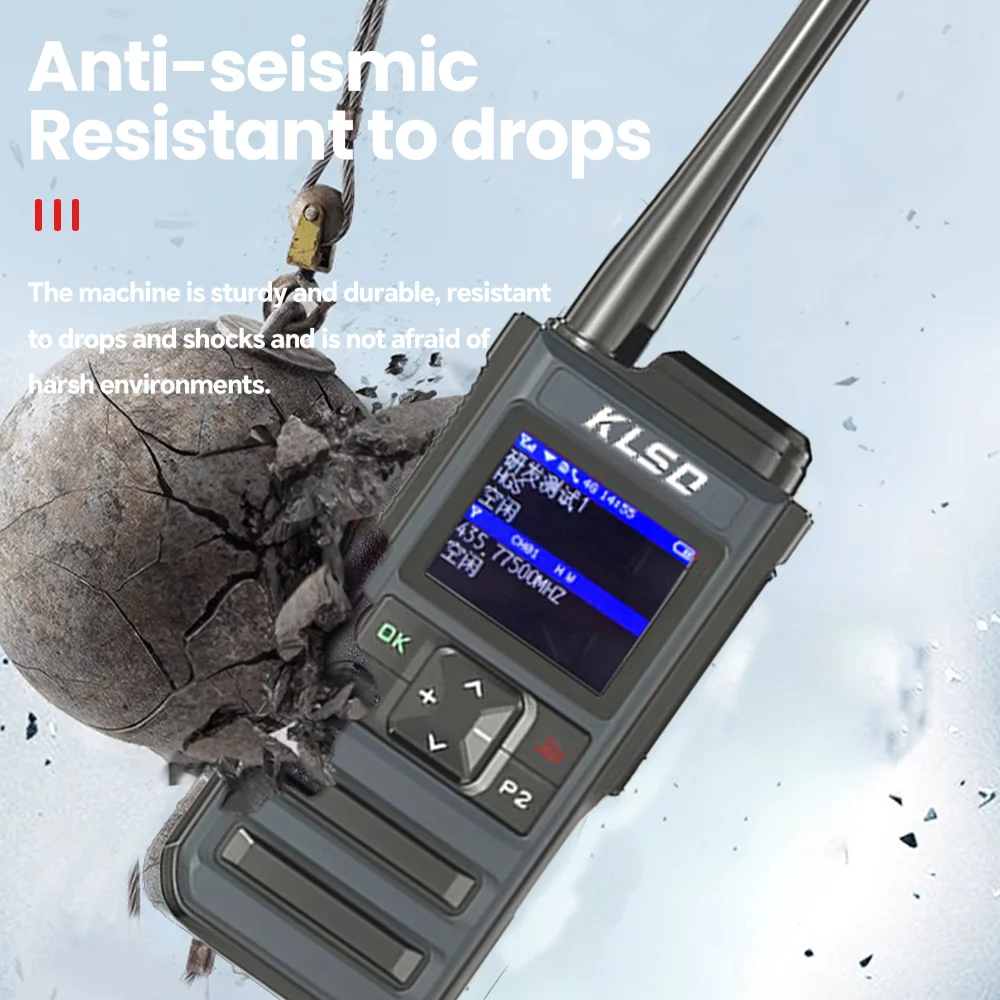 4G LTE POC Radio Walkie Talkie Waterproof Intercom UHF Dual Mode Global Two-Way Communication Intercom