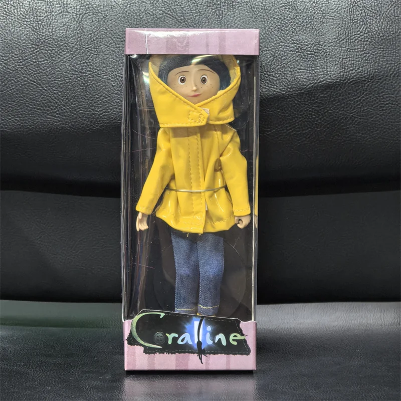 NECA Coraline Puppe Anime Gelenkfigur Der Geheime Regenmantel Pullover In Gestreiftes Hemd Spielzeug LA Mädchen Dekoration Modell Spielzeug Geschenke – Detail 11