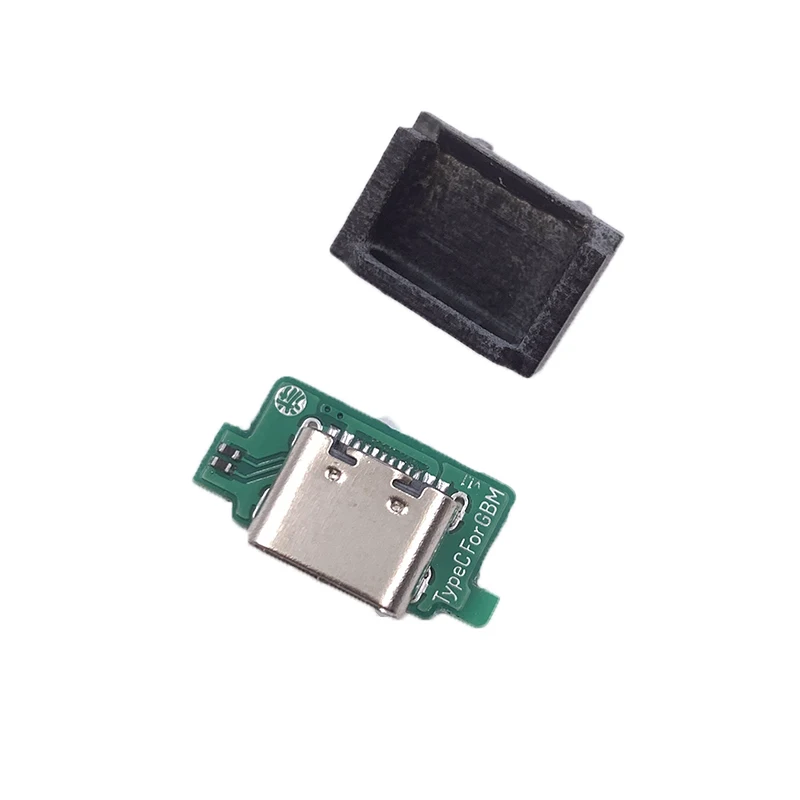مجموعة واحدة من 5 قطع لاستبدال منفذ شحن Nintendo GBM إلى مقبس شحن USB-C Mod USB من النوع C