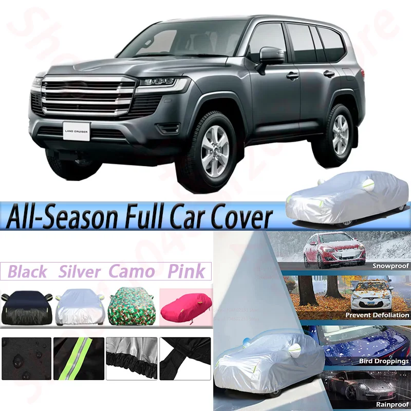 

Waterproof Car Covers SUV Outdoor Anti-UV Sun Shade Rain Snow Dust Prevent Cover For Toyota Land Cruiser 300 2021-2025
