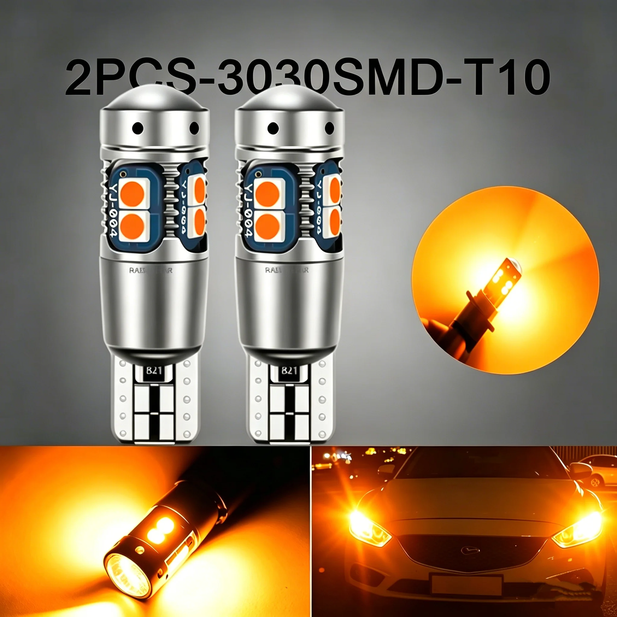 

T10 LED W5W Led Bulbs WY5W 194 Super Bright Auto Parking Lights Turn Side Bulb Canbus Car Interior Reading Dome Lamps White 12V