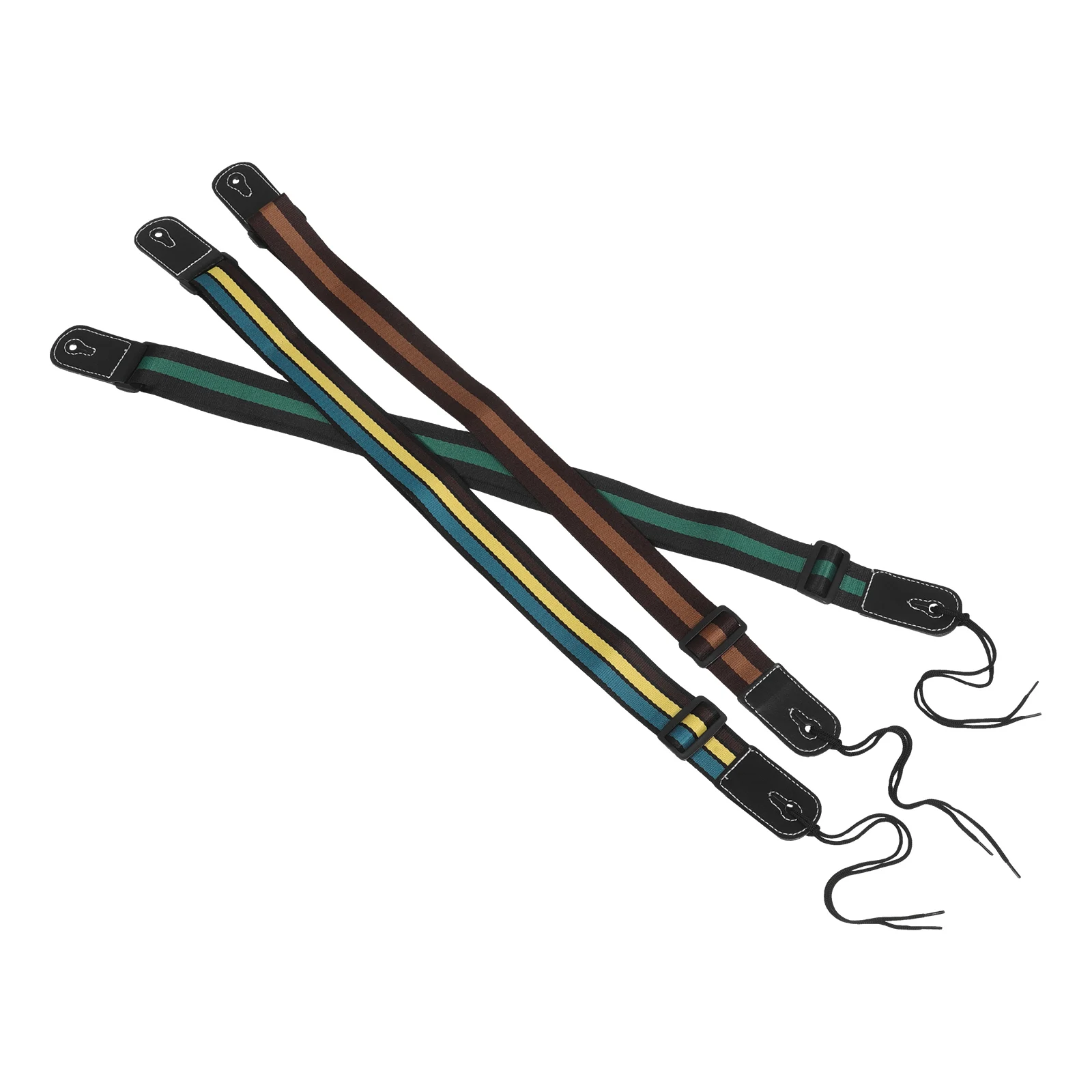 

3 Pcs Guitar Strap Neck Decorative Belt Ukulele Shoulder Handbag Replacement Vintage Straps Messenger Crossbody Wide Holder for